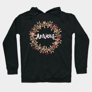 Anxious Floral Wreath Hoodie